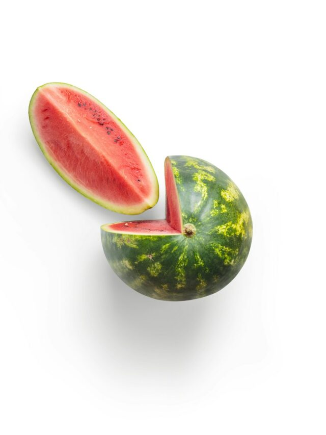 green and red watermelon fruit