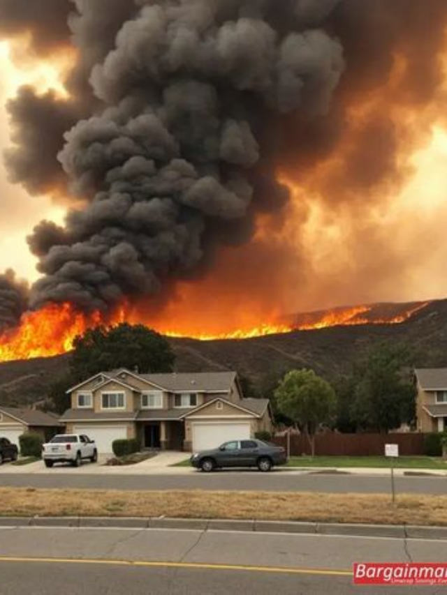 Hikers Flee as California Wildfire Spreads Uncontrollably