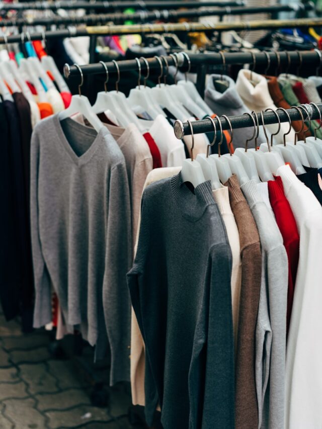 gray and white long sleeve shirt