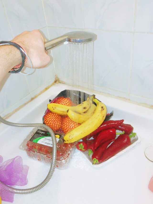 yellow banana fruit on stainless steel rack